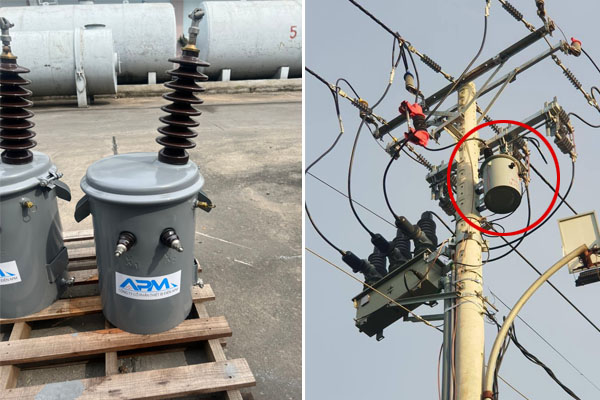 Máy biến áp cấp nguồn 1 pha 1 sứ APM