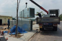 Bộ trụ thép đỡ máy biến áp tích hợp RMU 2 ngăn