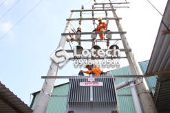 Báo giá trạm biến áp 560kVA kiểu giàn trên 2 trụ bê tông