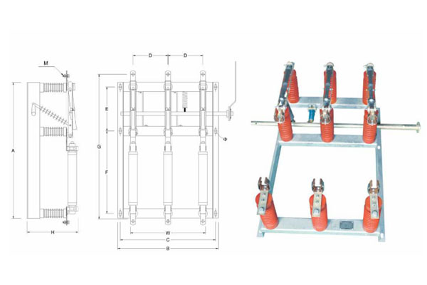 dao-cat-tai-trong-nha-co-be-chi-hang-tuan-an-lbs-3p-24kv-630a Dao cắt tải trong nhà có bệ chì hãng Tuấn Ân - LBS 3P 24kV 630A
