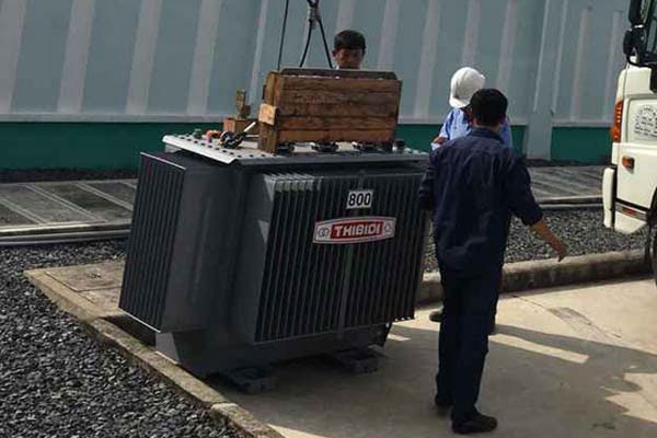 Máy biến áp phân phối Ecotrans Thibidi giao hàng công trình TPHCM