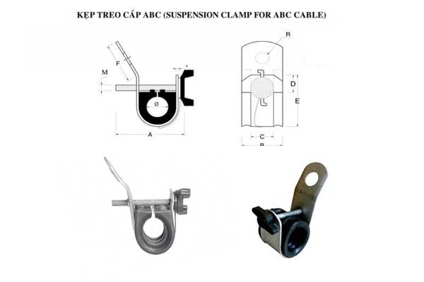Kẹp Treo Cáp Điện - Cáp Vặn Xoắn - Kẹp Cáp Treo ABC