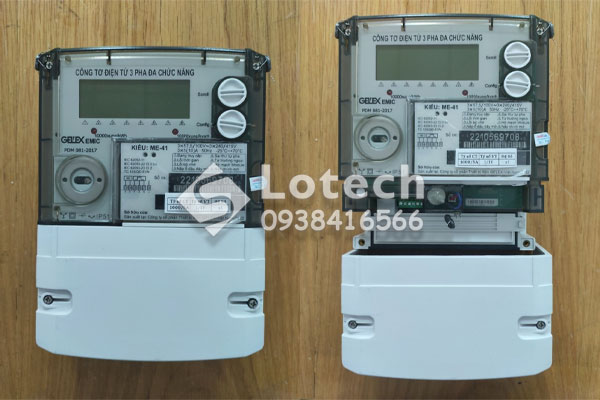 Công Tơ Điện Tử Gián Tiếp Gelex Emic ME-41 3 Pha 3 Giá 5(10)A