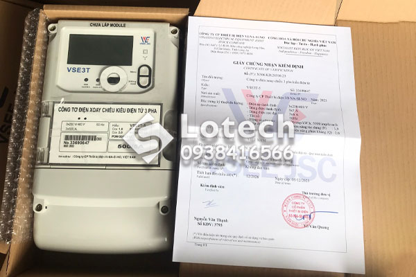 Công Tơ Điện Tử 3 Pha VINASINO VSE3T-5 500/5A