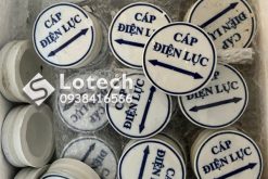 Mốc sứ báo hiệu cáp ngầm - Sứ điện lực