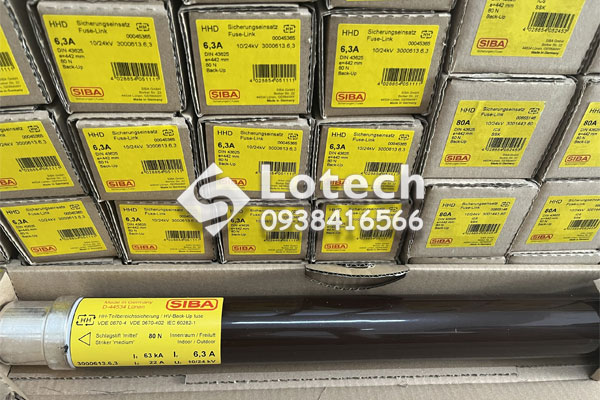Cầu Chì Ống 24kV Siba 6.3A