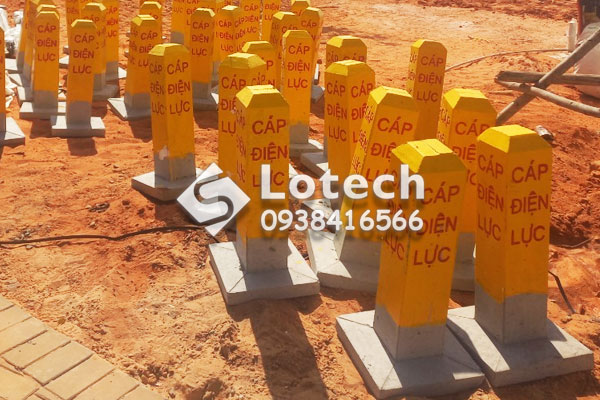 Phân Phối Cọc Bê Tông Cảnh Báo Cáp Ngầm Cho Dự Án