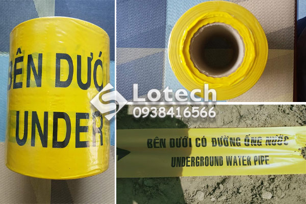 Băng cảnh báo đường ống nước ngầm