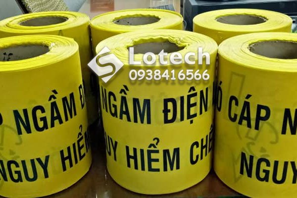 Cuộn băng cảnh báo cáp ngầm màng nilon