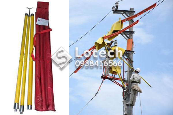 Sào Cách Điện Thao Tác 3 Đoạn