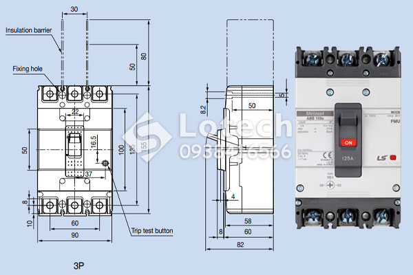 ban-ve-cau-tao-aptomat-3p-ls-125a-abs103c Bản vẽ cấu tạo Aptomat 3 pha LS 125A ABS103c