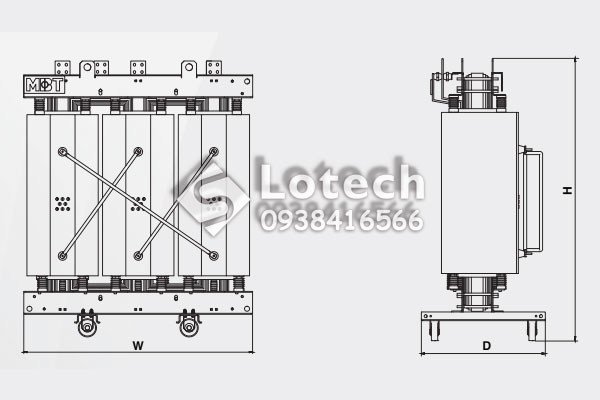 ban-ve-kich-thuoc-may-bien-ap-kho-mbt-11 Bản vẽ kích thước máy biến áp khô MBT 3 pha 22/0.4kV