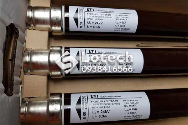 cau-chi-ong-trung-the-eti-6-3a-24kv Cầu chì ống trung thế ETI 6,3A 24kV