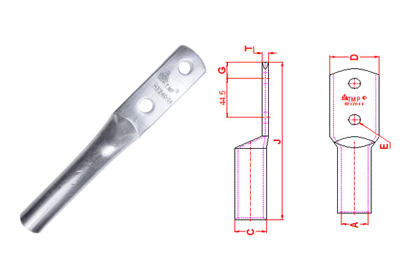 dau-cos-dong-hf Đầu cốt đồng 2 lỗ HF