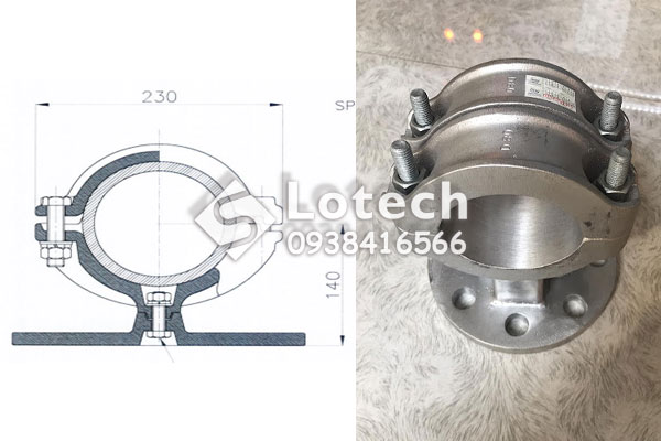 Kẹp Cực Thiết Bị Sứ Đứng 500kV Với Ống