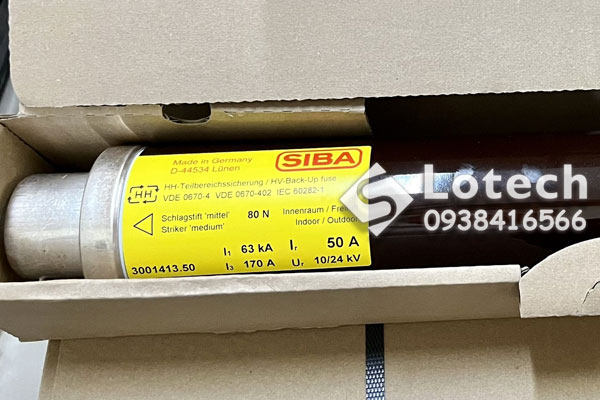 lotech-phan-phoi-cau-chi-ong-trung-the-siba-10-24kv-50a Lotech phân phối cầu chì ống trung thế Siba 10/24kV 50A