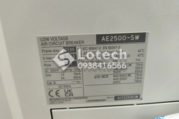 lotech-san-pham-may-cat-khong-khi-acb-3p-2500a-mitsubishi Sản phẩm máy cắt không khí ACB 3P 2500A Mitsubishi