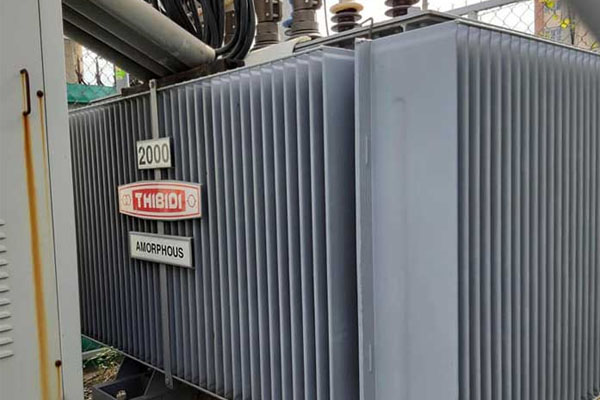 may-bien-ap-amorphous-thibidi-2000kva Máy biến áp Ecotrans Amorphous THIBIDI 2000kVA lắp đặt trạm điện ngoài trời