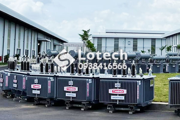Lotech giao hàng Máy biến áp THIBIDI 400kVA cho công trình tại Bến Lức, Long An