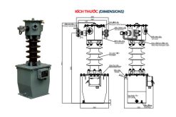 Sơ đồ đấu dây đo đếm trung thế TI 6-22kV ngâm dầu EMIC