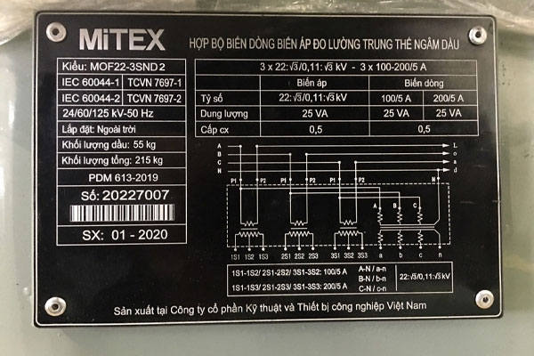 so-do-dau-day-do-dem-trung-the-mof-mitex Sơ đồ đấu dây đo đếm trung thế MOF MITEX