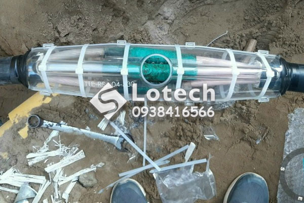 Thi công hộp nối cáp hạ thế đổ keo Resin TTE-RST