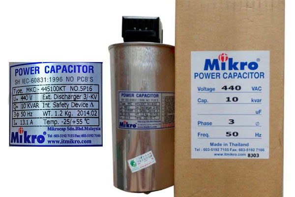 tu-bu-kho-mikro-tu-bu-3-pha Tụ bù khô hạ thế Mikro, loại trụ tròn, tụ bù 3 pha