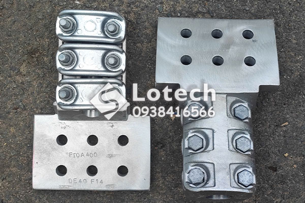 kep-cuc-may-cat-ban-cuc-6-lo-bat-1-day-acsr-400mm2 Kẹp cực máy cắt bản cực 6 lỗ bắt 1 dây ACSR 400mm2