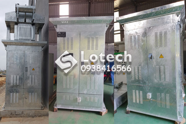 Trạm biến áp kiểu trụ thép mạ kẽm