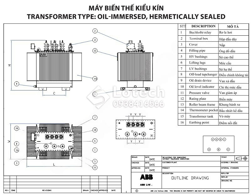 ban-ve-may-bien-ap-dau-abb-kieu-kin-9 Bản vẽ máy biến áp dầu ABB kiểu kín