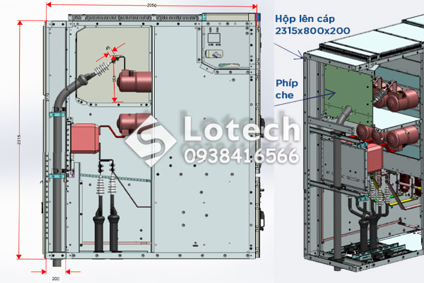 so-do-bo-tri-hop-noi-cap-mo-rong-cho-tu-may-cat-vcb-tge Sơ đồ bố trí hộp nối cáp mở rộng cho tủ máy cắt VCB TGE