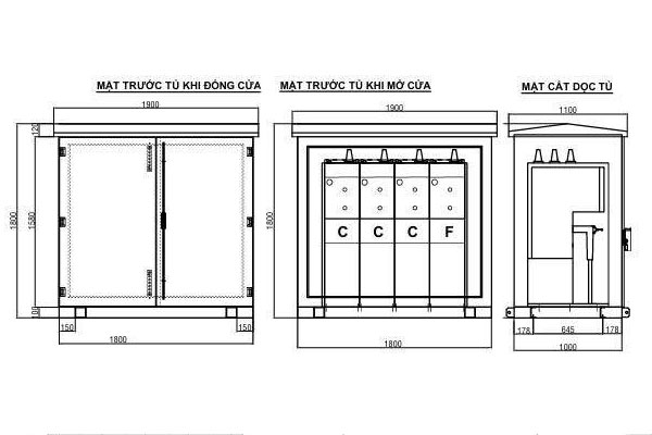 ban-ve-cau-tao-vo-tu-trung-the-abb-cccf Bản vẽ cấu tạo vỏ tủ trung thế ABB CCCF
