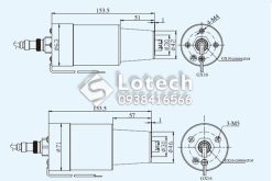 Bản vẽ cấu tạo cảm biến điện áp lắp sau đầu cáp T-Plug