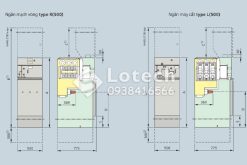 Cấu tạo ngăn chức năng R và L tủ RMU Siemens