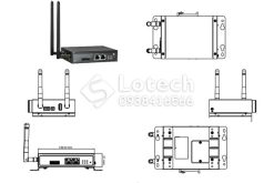 Cấu tạo và kích thước Modem 4G EW50 etherWAN